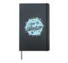 I Love Winter Snowflake Hardcover Journal, Black