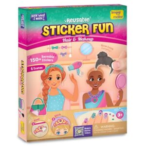 Imagimake Sticker Fun - Hair & Makeup, 150+ Reuseable Stickers