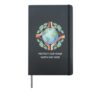 Imagine All The People Living Life Peace Earth Day 2024 Hardcover Journal, Black