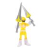 Imaginext Replacement Part for Collectible Fisher-Price Power Ranger Mastodon Battle Bike Playset DTP94 - Replacement Translucent Yellow Trini Kwan Power Ranger Poseable Figure with Two Swords