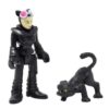 Imaginext Replacement Parts for Collectible Fisher-Price Batman Superfriends Catwoman Playset W1712 - Replacement Poseable Catwoman Figure and Black Cat