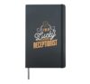I'm A Lucky Receptionist St. Patricks Day Receptionist Hardcover Journal, Black