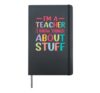 Im A Teacher Know Things About Stuff Kindergarten School Hardcover Journal, Black
