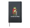 I'm Burnt Out M'lord Funny Medieval Knight Tired Frog Sword Hardcover Journal, Black
