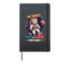 I'm Done Time To Leave This Planet Misanthrope Antisocial Hardcover Journal, Black