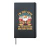 I'm Just Here For The Deviled Eggs And Family Drama Hardcover Journal, Black