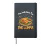 I'm Just Here For The Lumpia Hardcover Journal, Black