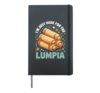 I'm Just Here For The Lumpia Hardcover Journal, Black