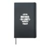 I'm My Mother-In-Law’s Favorite Child Family In-Law Humor Hardcover Journal, Black