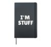 I'm Stuff Funny Couple I Was Doing Stuff Hardcover Journal, Black