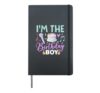 I'm The Birthday Boy Music Party Boys Hardcover Journal, Black