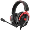 IMYB A88 Gaming Headset with Mic for Ps5, Pc, Xbox One Series X/s, Ps4, Switch, Stereo Wired Noise Cancelling Headphones with Microphone for Computer, Laptop, Mac, Nintendo, Games (Red)