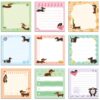 INCOK Dachshund Gifts Sticky Notes - 9 PCS Cute Self Stick Notes Weiner Dog Gifts for Women Dachshund Notepads Office School Supplies for Students Teachers 3x3 Inches