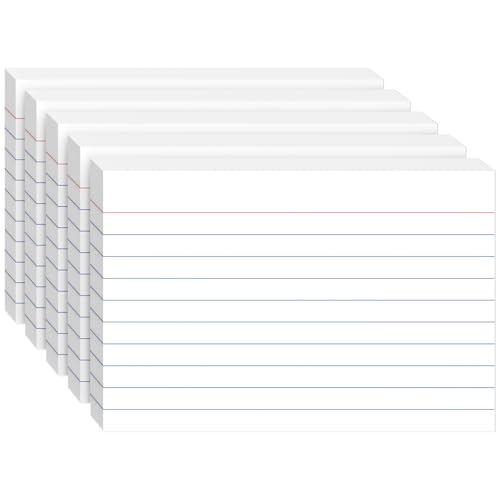 Index Cards 4x6, 200 Sheets, Ruled White Flash Cards for Effective Studying and Note-Taking, Premium Note Cards, Essential School Supplies for College & Office, Home Organization & Study Supplies