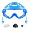 INDIGO WHALES Clip-On Swim Goggles (Blue, 1PCS)