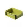 Industrial Stackable Plastic Storage Bins, Open Top Organizer Trays for Desktop, Kitchen, Office & Camping, 5 Sizes & 5 Matte Colors, Size M-Shallow, Army Green