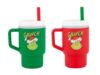 Infantino My 1st Tumbler, Silicone Sippy Cup with Straw & Handle, Spill-Resistant Baby Cup for On-the-Go, BPA-Free Transition Bottle, Green and Red Grinch Bundle