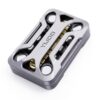 Infinite Slide Fidget Slider - Metal Push Card Toy with Dual Clicking Tuning Forks, Tactile Mechanical EDC Gadget for Adults, Anxiety & Stress Relief