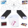 InfiniteSub - 18 Pack Blank Acrylic Fridge Magnets Set, 3" x 2“ Personal DIY Decorative Refrigerator Magnets Kits, for Crafts Home Office Locker Party Gift Kids