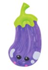 Inflatable Eggplant Pool Float, 136 x 74 x 18 cm