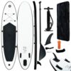 Inflatable Stand Up Paddle Board Set, 10.8ft SUP Paddleboard with Aluminum Oar, Hand Pump, Repair Kit, and Carrying Bag for Water Sports
