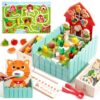 INIFEIDALA Montessori Farm Learning Game for Toddlers 3-5