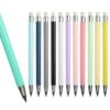 Inkless Eternal Pencils with Eraser, 12 Pack *2, Multicolor and Black