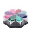 Ink Pad, 8 Colors Petal Shape Scrapbook Ink Pad Colorful DIY Stamp Painting Tool for Rubber Stamp, Scrapbook, Schedule Book, Finger Painting (1003)