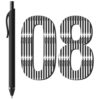 InkSlick 108 Pack Black Ink Pens Bulk Retractable Ballpoint Pens 1.0mm
