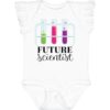 inktastic Future Baby Flutter Sleeve Bodysuit 6 Months White 311a0