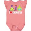 inktastic I Love Baby Flutter Sleeve Bodysuit 12 Months Mauve 2c831