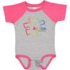 inktastic Rainbow Gradient Autism Baby Bodysuit 24 Months Baseball Heather and Hot Pink 2593b