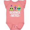 inktastic Science Nerd Baby Flutter Sleeve Bodysuit 12 Months Mauve 311a3