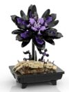 Inmygene Black Lotus Flower Botanical Building Set, Skull Hand Goth Building Blocks, Gothic Horror Plants Bonsai Decor for Home Office Table, Gift Idea for Her/Him