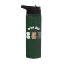 In My Zen Funny Cute Bears Kawaii Yoga Bear Stress Free Stainless Steel Insulated Water Bottle