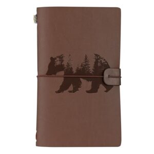 InnoBeta Bear Gifts for Women/Men, Gifts for Bear Lover, Bear Journal, Notebook, Sketchbook, Travel Diary, 7.8x5 Inches