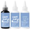 INNOVAYOU 180ml Black,White&Clear Liquid Polymer Oven-Bake Clay