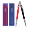 INOOMP 2.0mm Mechanical Carpenter Pencils for Woodworking with Precision and Accuracy, Metal Body, Versatile Design, Includes 6pcs Refills, for Professional Engineering Use
