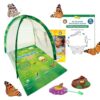 Insect Lore Butterfly Garden Experience | No Fee Prepaid Voucher | Redeem Raise and Release 5 Baby Painted Lady Caterpillars | Observation Habitat and All Supplies Included