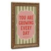 Inspirational Wall Art Growing Quote Motivational Framed Canvas Poster
