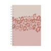 INSPIRED BY ERIN CONDREN A5 Undated Monthly Planner, Leopard Band Cover, 124 Pages, 70lb Paper, Wireo Coil Binding, Frosted and Printed Covers, Compact Organization Notebook