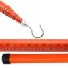Insulated Telescoping Height Measuring Tool - Portable 6m to 18m Measuring Rod for Electricians and Engineers(Orange,12m)