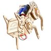 Interactive Wooden Robotic Dog Toy Robot Dog Model for Build Your Own 4 Legged Machine with Voice Interactive Science Toy