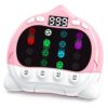 Intoypad Pop the Soccer Fidget Toy for Kids, 4 Modes Light Up Quick Push Sensory Toys Fun Multiplayer Game with Link Cable Handheld Road Trip Travel Car Games Birthday Gifts Toys for Boys Girls