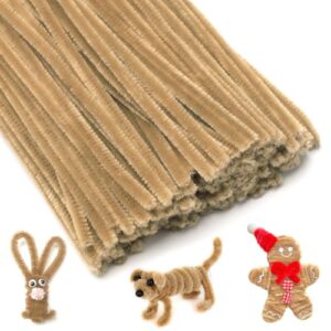 IOOLEEM Light Brown Pipe Cleaners Bulk for Crafts