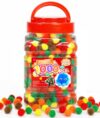 IOOLEEM Pom Poms for Halloween, 1000pcs 1cm, Fuzzy Pompom Puff Balls, Small Pom Pom Balls for DIY Arts Crafts Projects, Festival & Party Decorations