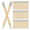 Ipetboom 150pcs Hb Mini Golf Pencils Bulk Pack with Erasers Pre-sharpened Wood Cased Pencils for Office and Study Sessions Smooth Writing Latex-free Erasing Portable