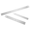 Ipetboom 3Pcs Steel Measurement Rulers Double-Sided Drawing Ruler for DIY Crafting Painting Geometry with Clear Metric Scale