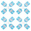 Ipetboom 50pcs Reusable Multi-Function Key Tags Made of Plastic and Iron Compact Portable Key Labels for Travel and Luggage Supply Organizer Accessory for Home and Office