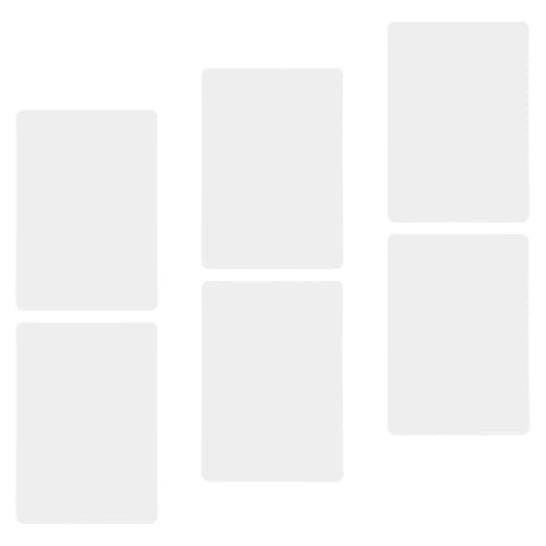 Ipetboom 6pcs Reusable Erasable Desktop Writing Whiteboards with Matte Finish, Plastic Mini Whiteboard Pads for Office and Study, Space-Saving Design for Desk and Classroom Use